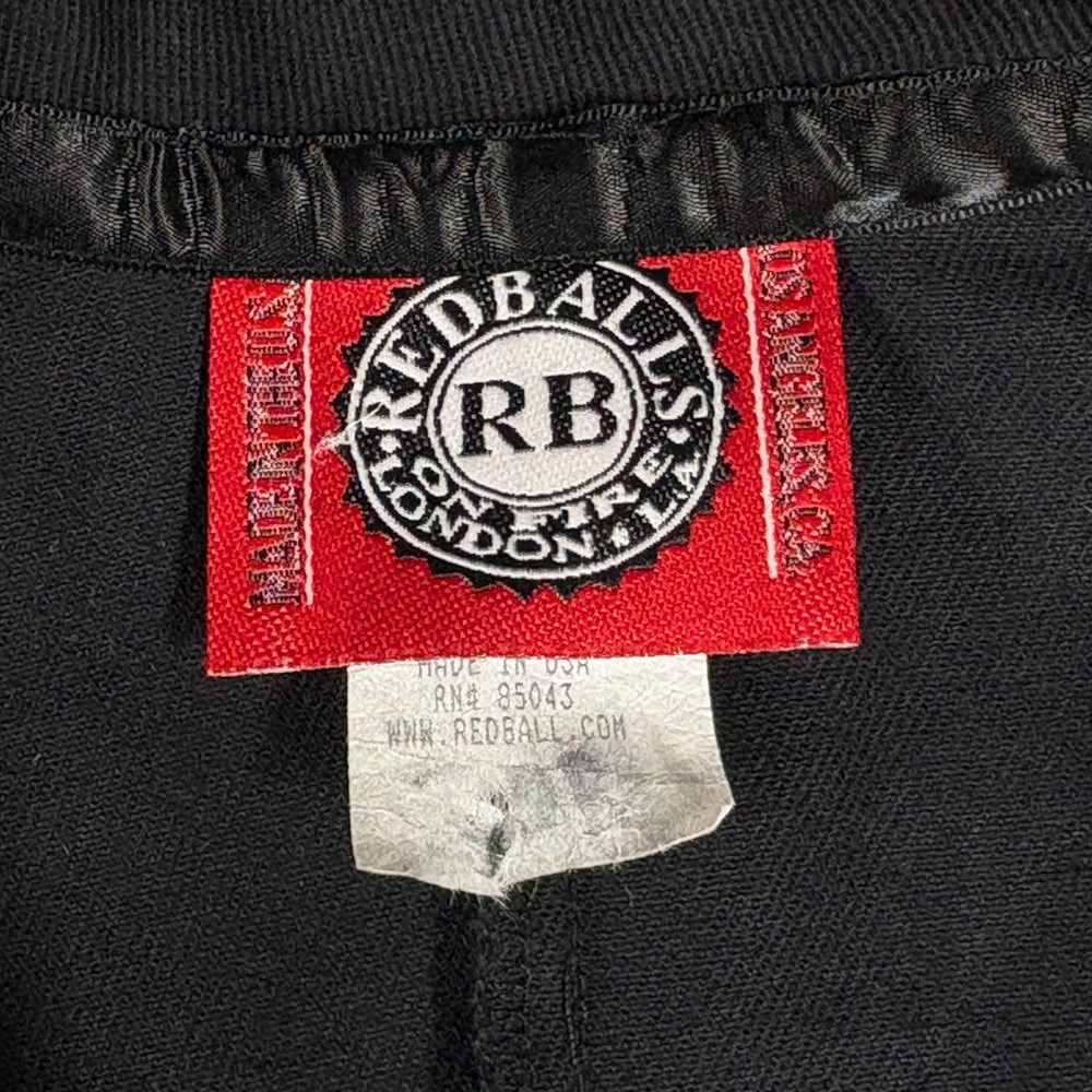 Vintage Redballs On Fire Pirate Coat Black Gothic Corset Lace Up Jacket Medium - Picture 6 of 7